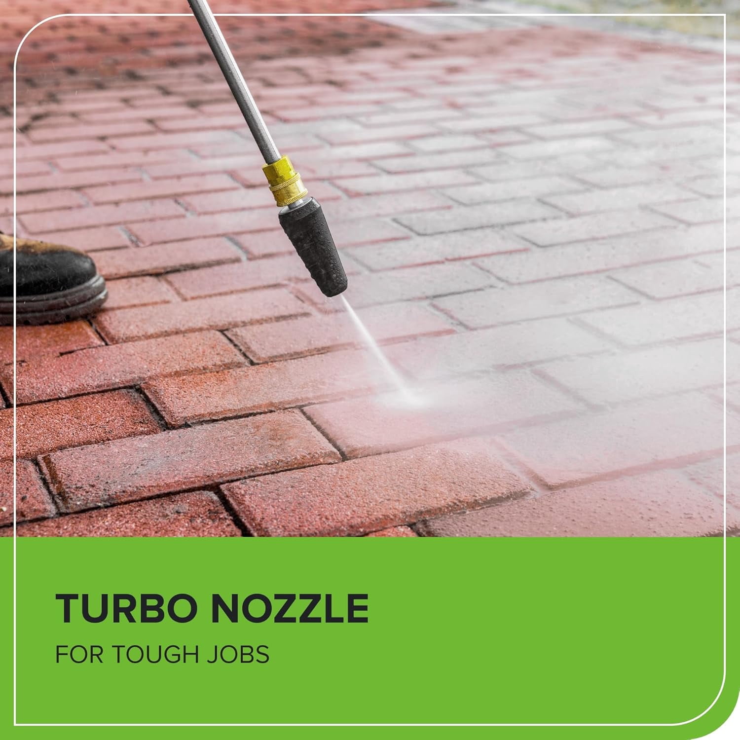 Greenworks 2100 PSI Portable Pressure Washer with Wheels + Telescoping Handle, 1.2 GPM