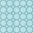 thumbnail image 1 of Ahgly Company Indoor Square Patterned Electric Blue Area Rugs, 8' Square, 1 of 6