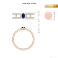thumbnail image 4 of ANGARA Natural Marquise Sapphire Split Shank Ring with Accents in 14K Rose Gold for Women (Size-5x2.5mm) | September Birthstone, Anniversary, Jewelry Gift for Women | Natural Blue Sapphire Ring, 4 of 9