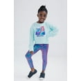 thumbnail image 2 of Disney Princess Ariel Fleece Sweatshirt and Leggings Outfit Set Toddler to Big Kid, 2 of 5