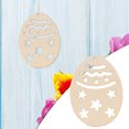 thumbnail image 1 of Teissuly 20Pcs Easter Day Party Home Decoration Pendant DIY Carved Wooden Pendant Teissuly WER202401276568, 1 of 2
