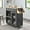 Charcoal Natural, variant on Culinary Kitchen Cart With Spice Rack