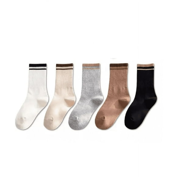 5 Pares De Calcetines Moda Calcetas Deportivas Para Mujer colores
