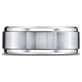 thumbnail image 2 of Benchmark� Cobalt Chrome� 9mm Comfort-fit Satin-finished Stair-step Edge Design Ring, 2 of 7