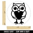 thumbnail image 2 of Owl Holding Heart Rubber Stamp for Scrapbooking Crafting Stamping - Mini 1/2 Inch, 2 of 7
