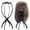 Black, variant on Pink Wig Stand,Portable Wig Holder Wig Head Stand for All Wigs Travel Wig (pink (2pack))
