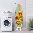 thumbnail image 3 of Kuiaobaty Sunflower Wood Grain Ironing Board Cover Table Top Home Decoration Non Stick Scorch and Stain Resistant Iron Dust Cover Protector Cover Standard Size 15 x 54 Inch, 3 of 5