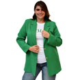 thumbnail image 1 of Blazer con botón en talla extra, modelo 7105 (Verde) verde 38 Roman Fashion Blazer extra 7105, 1 of 6