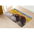 thumbnail image 5 of Brown Bear Resting on a Log Rugs, Modern Rug, Bear Rug, Animal Rugs, Round Rug, Personalized Rug, Office Rug, Soft Rug, Dining Room Rug, 2.6'x9.2' - 80x280 cm, 5 of 8