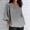 Gray women's plus size sequin blouse a1, variant on Women's Plus Size 3/4 Sleeve Sequin Blouse V Neck Flowy Casual Top Party Cocktail Shirt Elegant Tunic Tops Evening Wear Fashion Clothes, Pink 3XL