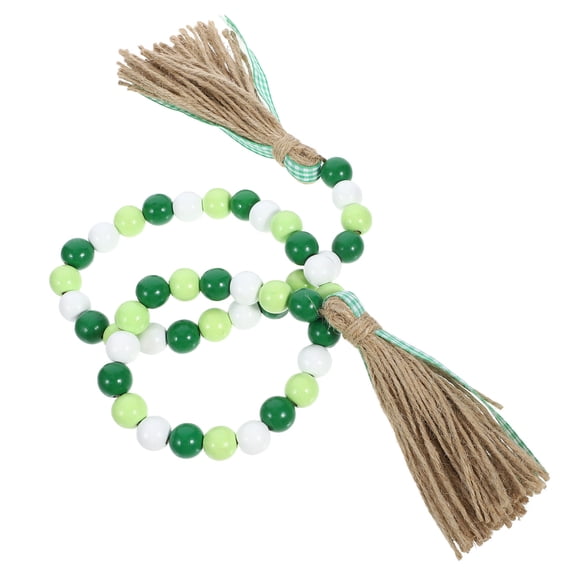 GOOHOCHY St. Patrick's Day Tassel Bead Garland Decoration for Home, Party, and Holiday Celebrations