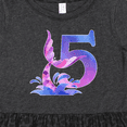 thumbnail image 4 of Inktastic 5th Birthday Mermaid Tail Girls Toddler Dress, 4 of 5