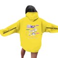 thumbnail image 3 of Moonsky Sudadera con capucha de moda para mujer de la cantante pop Dem/0n HUNTR/X con jersey corto, suave y cómoda, top de manga larga para uso informal en primavera, otoño e invierno. (Amarillo 2XL), 3 of 4