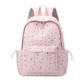 thumbnail image 3 of Cute Book Bag Print Star Backpack Large Capacity Students Bookbags Multiple Pockets Travel Daypack Bag for Teens College Commute (Pink), 3 of 6