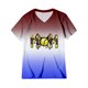 thumbnail image 3 of Gibobby Camisetas Mujer Manga Corta Camiseta suelta informal con cuello en V para mujer, blusa manga corta con estampado(Amarillo,G), 3 of 4