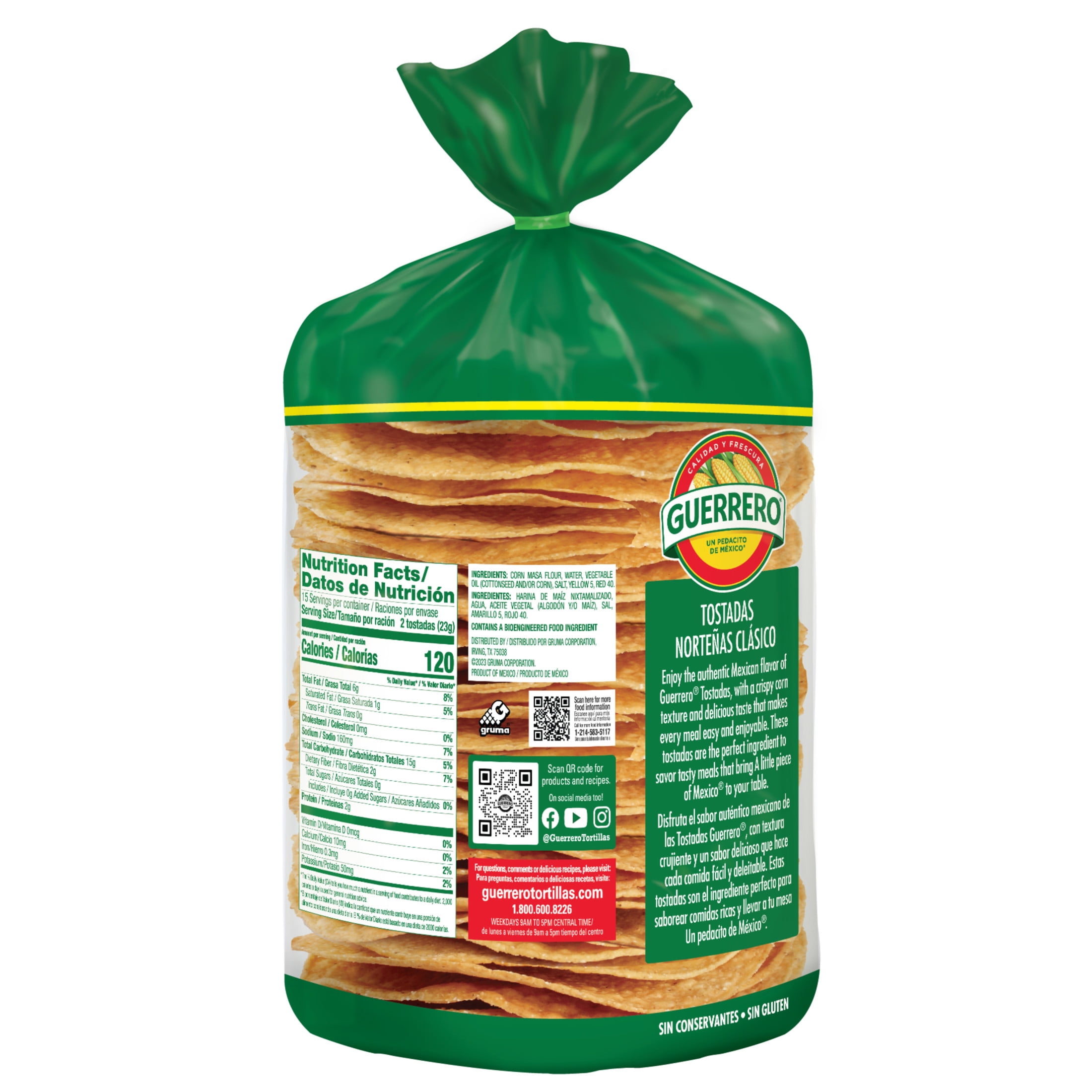 (4 pack) Guerrero Tostadas Norteñas Clasicas, 30 Count