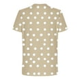 thumbnail image 4 of Kaemgyyd Men's T-Shirt Soft Casual Short Sleeve Crewneck Tee Fashion Polka Dot Streetwear Loose Summer Beach Work Tops, 4 of 5