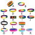 thumbnail image 2 of Gay Pride Wristbands Multicolor Rainbow Silicone Sports Rubber Bracelets Party Decorations Supplies for Parades Festival, 2 of 4