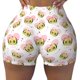 thumbnail image 2 of Balery Avocado Lovers Pantalones cortos de entrenamiento estampados para mujer, sin costuras, ajustados, para gimnasio, yoga, correr, deportes, ejercicio activo, fitness.-X-Large, 2 of 8