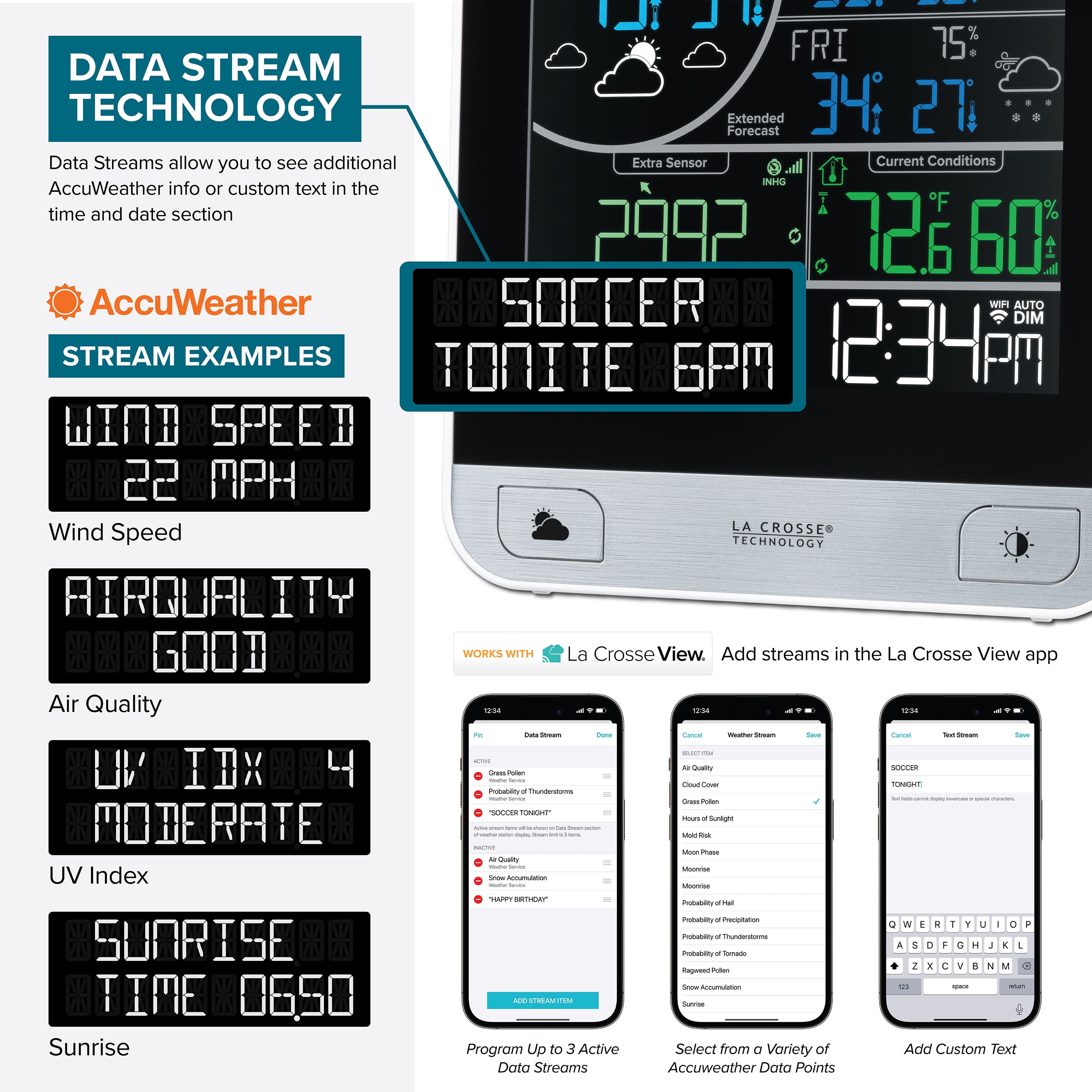 La Crosse Technology Wi-Fi Multi-Day Forecast Digital Weather Station,V15-TH