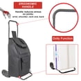 thumbnail image 4 of dbest products Foldable Shopping Cart with Wheels and Removable Bag, Black, 4 of 6