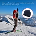 thumbnail image 3 of Gorro deportivo Sonducket Unisex de lana polar a prueba de viento azul marino, 3 of 6