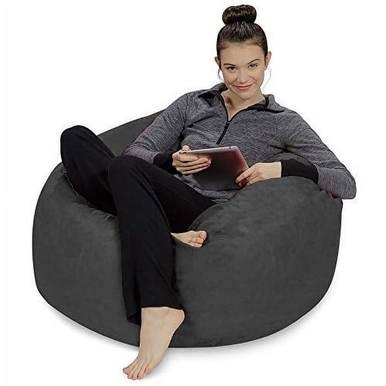 Sofa Sack - Plush, Ultra Soft Bean Bag Chair - Memory Foam Bean Bag Chair  with Microsuede Cover - Stuffed Foam Filled Furniture and Accessories for