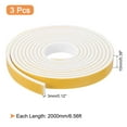 thumbnail image 2 of Uxcell 3 Rolls 3/8"x 1/8"x 6.56 Ft Weather Stripping Door Seal Strip Foam Tape, 2 of 6