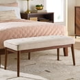 thumbnail image 2 of Better Homes & Gardens Colton 44" Upholstered Accent Bench, Cream, 2 of 12