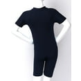 thumbnail image 7 of JanJean Boys Girls Swimwear Short Sleeve Zipper Front Bathing Suit Shorty One Piece Rash Guard Swimsuits Wetsuit Navy Blue 10, 7 of 7