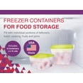 thumbnail image 2 of Arrow Food Storage Containers with Lids to Freeze, 1.5 Pint, 3 Cups, 8 Pack, 2 of 7