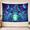 C, variant on XaaKee Large Wall Tapestry, Neon Toad Warlock Mystical Frog, High-Quality Polyester Tapestry, 60x40Inch