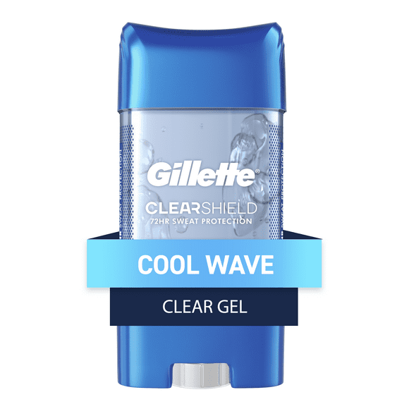 Gillette Cool Wave Clear Gel Mens Antiperspirant and Deodorant 3.8 oz