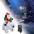 thumbnail image 3 of 1 UNID infble Papá Noel Paseos Oso Muñeca Decoración Hogar Decoración Decoración de Navidad para año de nuevo Decoraciones de Navidad D CUTICAT Papá Noel inflable, 3 of 7