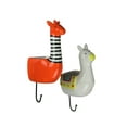 thumbnail image 1 of Set of 2 Llama & Giraffe Ceramic Wall Hanging Succulent Planters Decorative Pots, 1 of 4