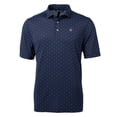 thumbnail image 2 of Men's Cutter & Buck Navy Chicago Cubs Virtue Eco Pique Tile Print Recycled Polo, 2 of 3