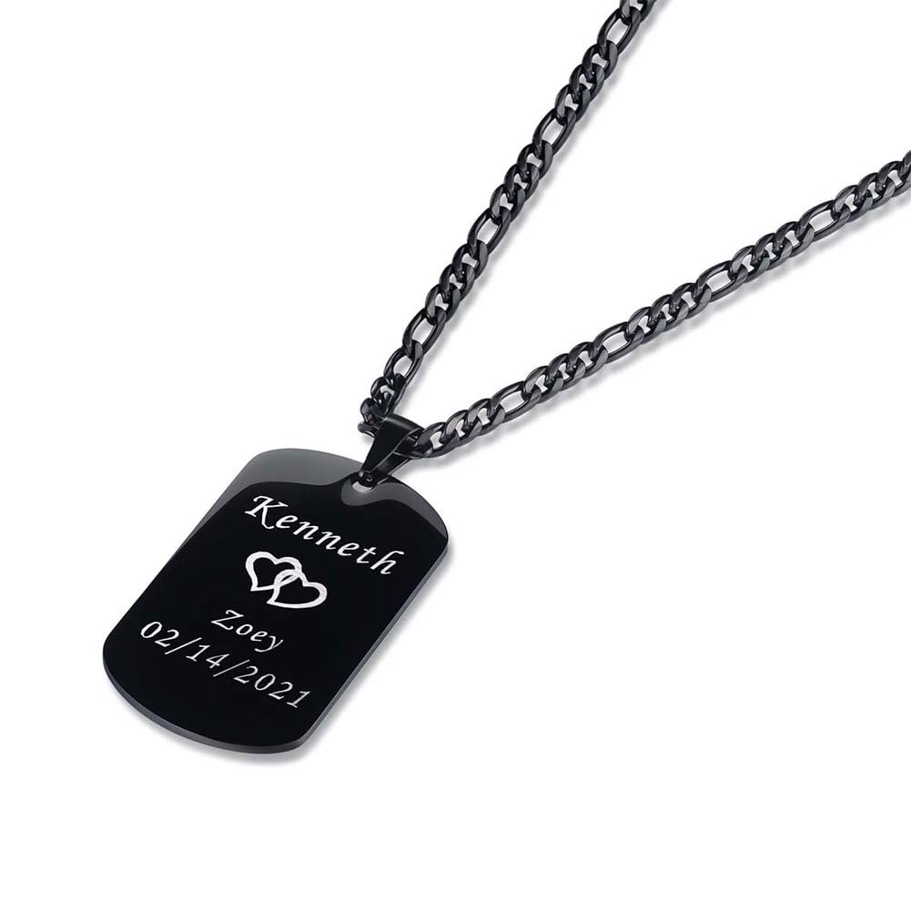 Personalised Men's Molten Disc Necklace | Posh Totty Designs