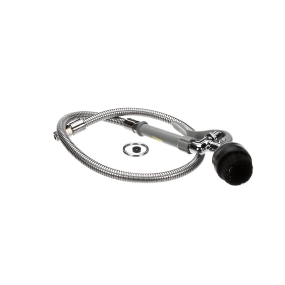 T&S Brass B-0106 Spray Valve with Brush and 44" Flexible Stainless Steel Hose
