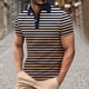 thumbnail image 2 of Mens Manga Corta Botón Abajo Camisas con Bolsillo Pulover Botón de Impresión de la Camisa de Solapa de Poliéster Cuello de Vuelta, Blusa Casual para Hombres, 2 of 5