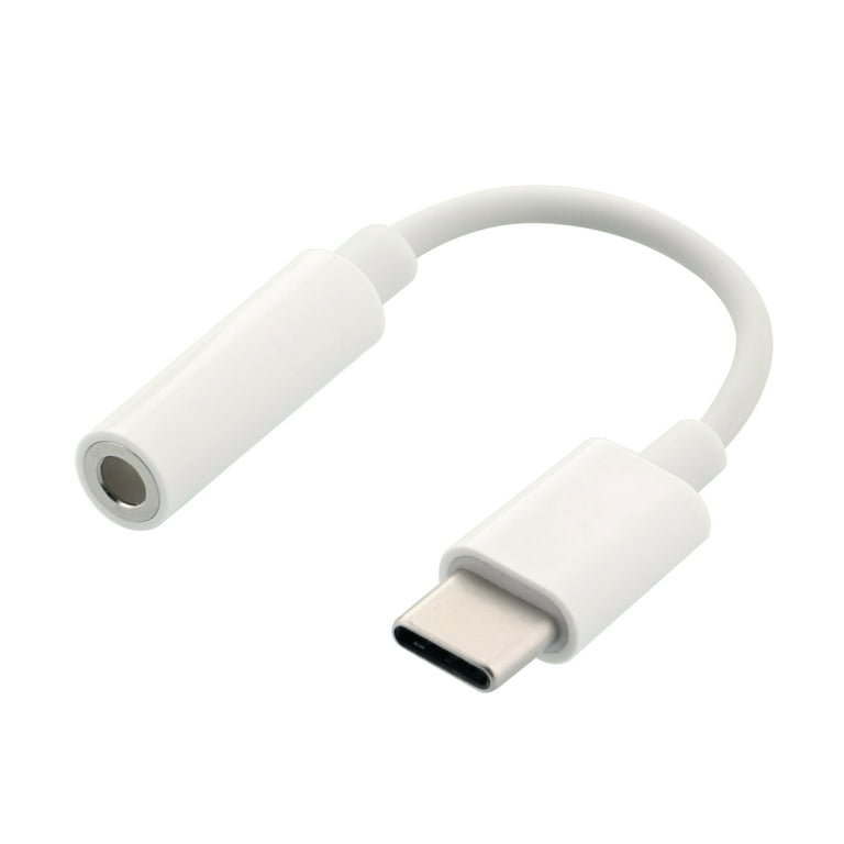 Accessoires Téléphone,Mini câble adaptateur pour écouteurs,Usb Type C 3.5  mâle vers USB C mm,prise Audio AUX,pour - Type WHITE