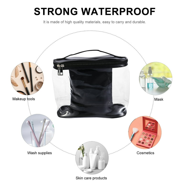 Splash-proof Travel Cosmetic Bag Transparent Cosmetic Storage Pouch for  Travel 