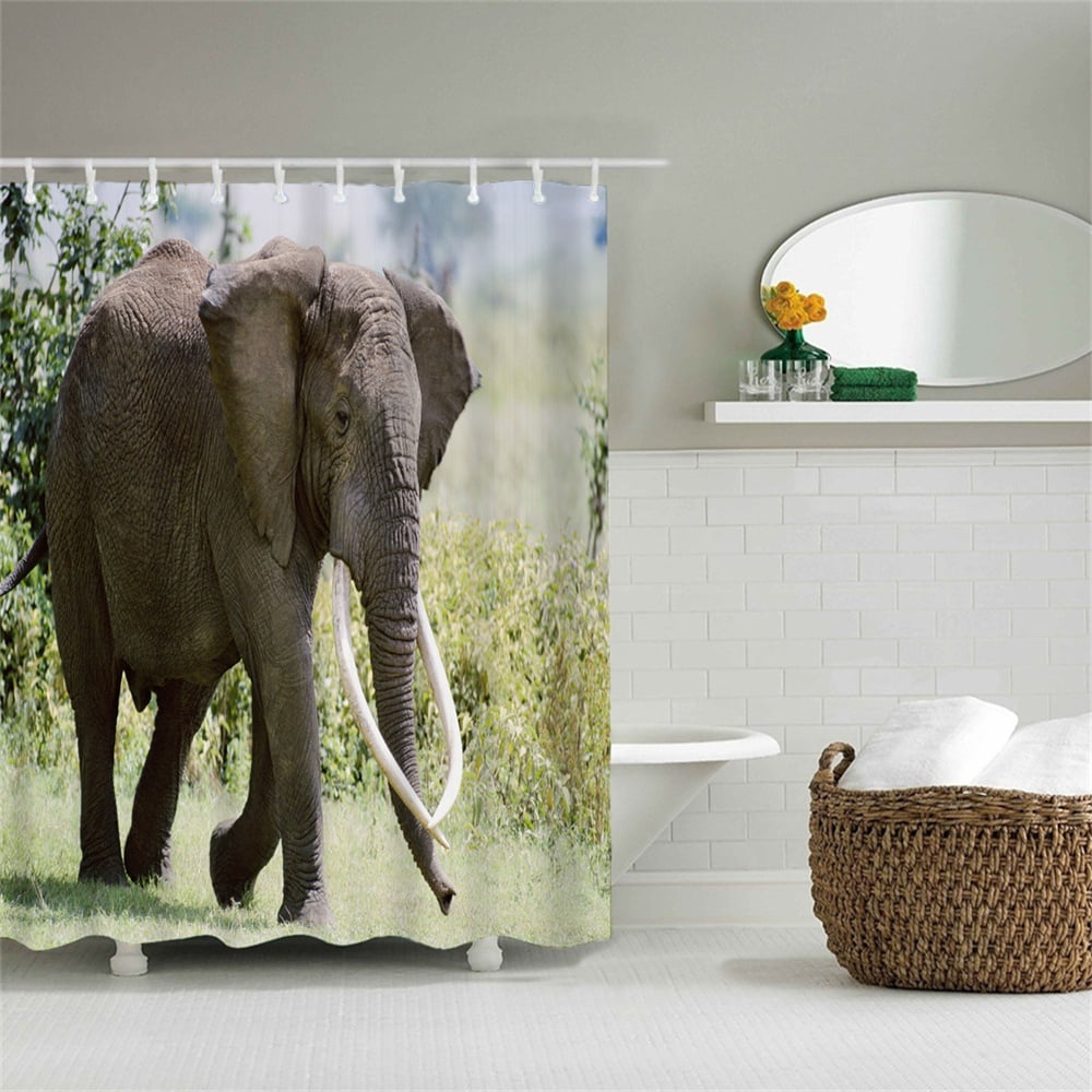 NEW - Elephants Design Shower Curtain | Shower curtain 