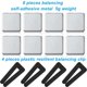 thumbnail image 2 of Juego de 8 Juegos de Equilibrio de Aspas de Ventilador de Techo El Kit de Equilibrio de Peso del Ventilador Incluye Clip de Equilibrio Y Peso de 5 de Metal Autoadhesivo, 2 of 5