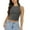 Dark Gray, variant on Hpapadks Tank Tops for Women Solid Sleeveless Tight Bottomed Shirt Crew Neck Racerback Top Camisole Tops for Women Beige L