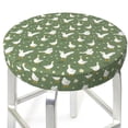 thumbnail image 3 of Lsque Cute goose Pattern Round Bar chair cushion covers Velvet Fabric Premium Comfort Protects from Scratches and Stains for 14-17 Inch Chair-13 inch, 3 of 7