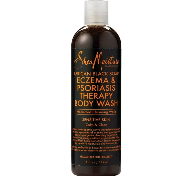 4 Pack Shea Moisture African Black Soap Eczema & Psoriasis Therapy