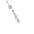 thumbnail image 3 of Accesorios de espejo de vista trasera Joyas colgante Joyas de acero inoxidable Rhinestone Charm Ornamento Decoraciones de automóvil Interior para mujeres Girls Blanco Inevent VI014324-01, 3 of 6