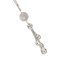 thumbnail image 3 of Accesorios de espejo de vista trasera Joyas colgante Joyas de acero inoxidable Rhinestone Charm Ornamento Decoraciones de automóvil Interior para mujeres Girls Blanco Inevent VI014324-01, 3 of 6