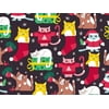 Pack of 1, Purrfect Holiday Wrapping Paper 24" x 417', Half Ream Roll for Celebration, Party, Holiday, Birthday and Events, Made in USA