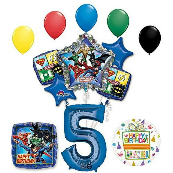 The Ultimate Justice League Superhero 5th Birthday Party Supplies